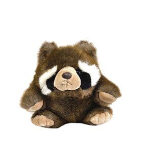 Mary Meyer Plush Vtg 1994 Round Raccoon Stuffed Animal 9" Mark on Tag